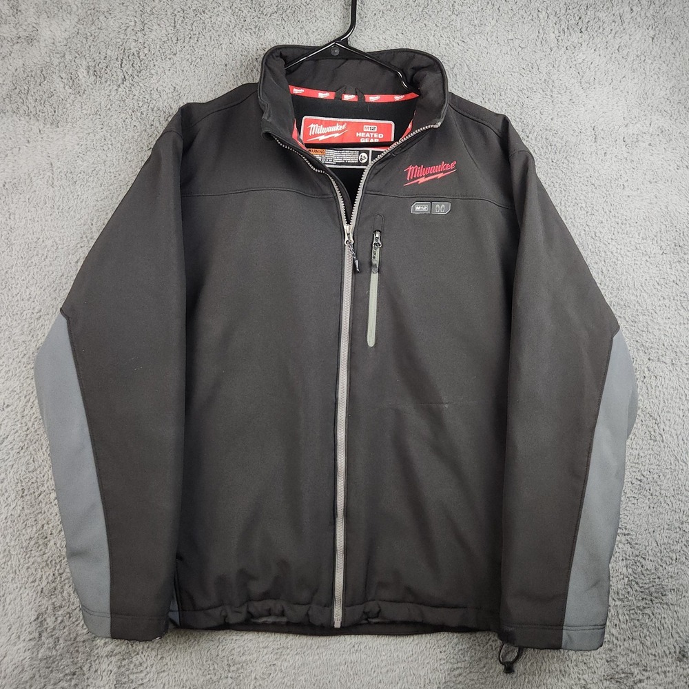 Milwaukee M12 Heated Toughshell Jacket Men's Large Black Work Gear NO Battery